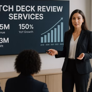 Business woman presenting